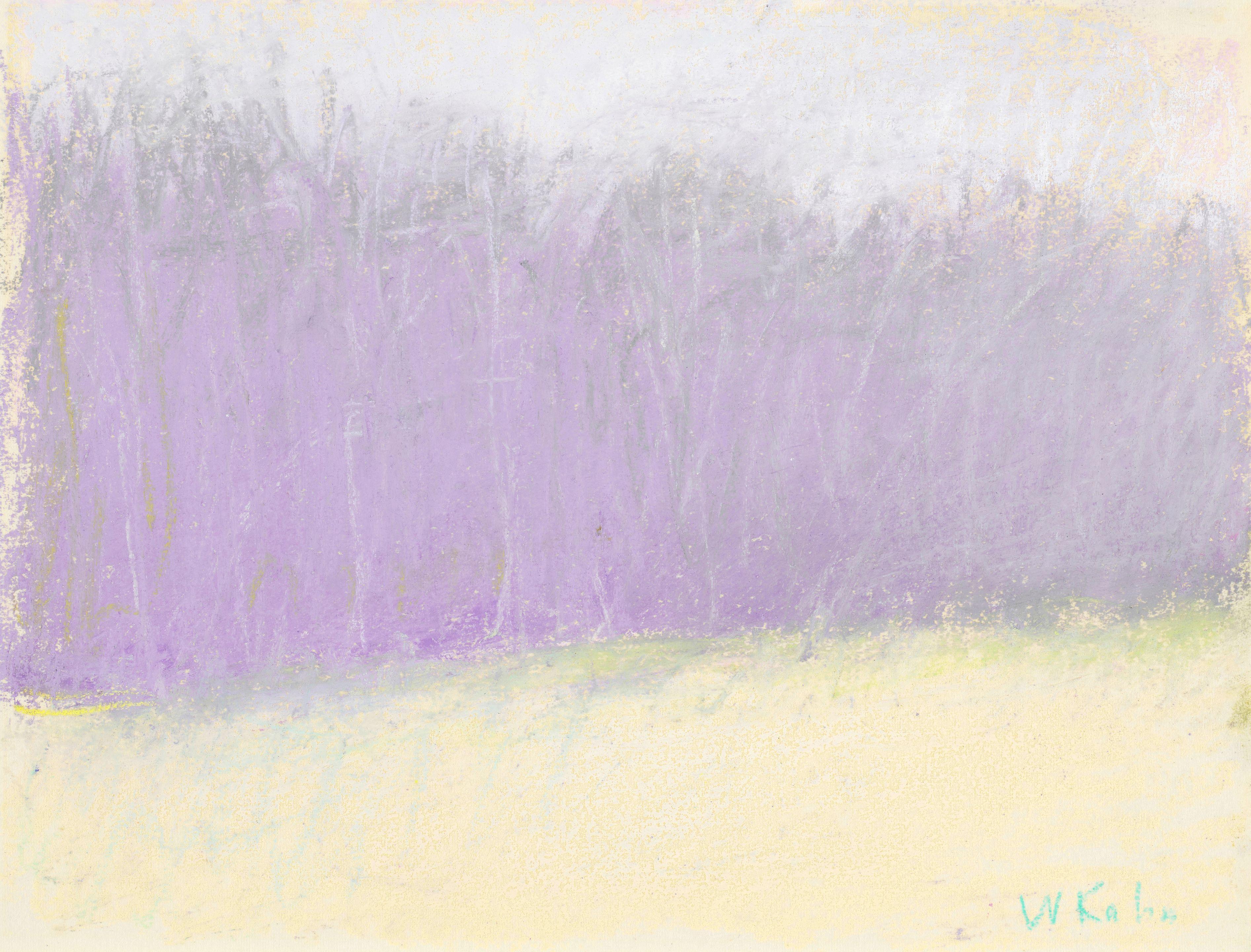 Wolf Kahn - Untitled (Purple Trees)