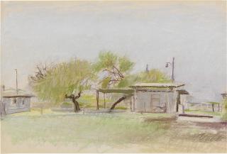 Wolf Kahn - Where the Deer is Dressed and Hung