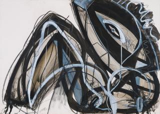 Wolf Vostell - Gouache Maya 2.