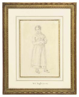 Wolfgang Adam Töpffer - A Woman Standing With Her Arms Crossed