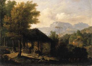 Wolfgang Adam Töpffer - Le Four Banal D\'Un Village De Montagne, Um 1830
