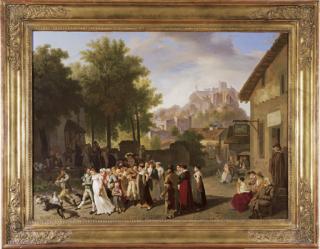 Wolfgang-Adam Toepffer - Noce villageoise (au Cheval Blanc), 1816