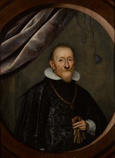 Wolfgang Heimbach - Portrait Of A Gentleman, Half-Length, Wearing A Gold Chain