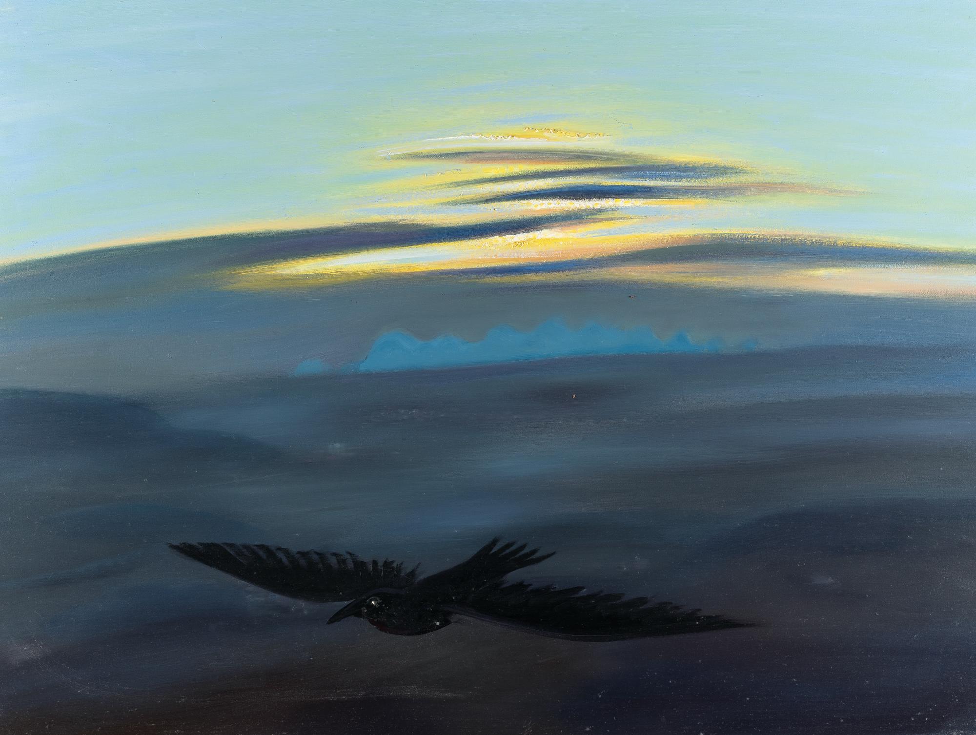 Wolfgang Mattheuer - „Abendlandschaft mit Vogel“