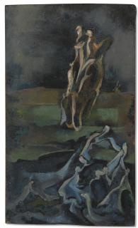 Wolfgang Paalen - Paysage totémique. Fontaine d\'os