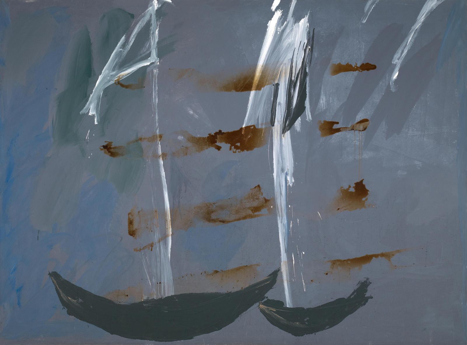 Wolfgang Schneider - Ohne Titel (grau/braun)