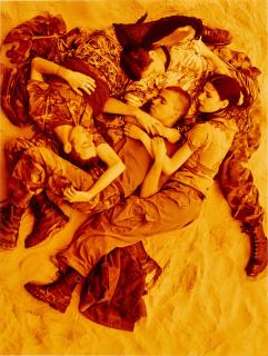 Wolfgang Tillmans - Lutz, Alex, Susanne & Christoph On Beach (Orange)