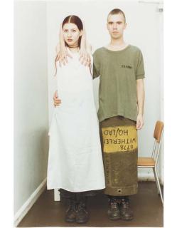Wolfgang Tillmans - Suzanne & Lutz white dress, army skirt