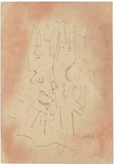 Wols - Compositionsigned; Indian Ink And Watercolour On Paper. Executed In 1939.