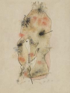 Wols - Tête absurde  La tête absurde  Profil sévère