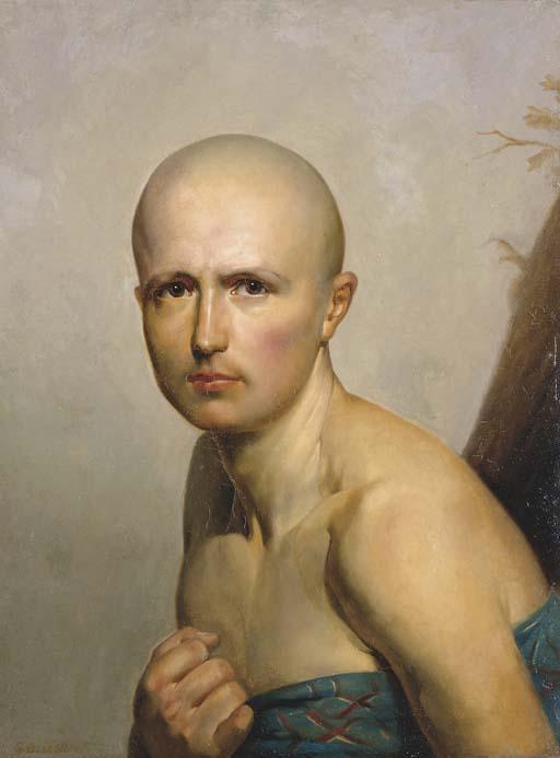 Woman with shaved Head Art.Salon