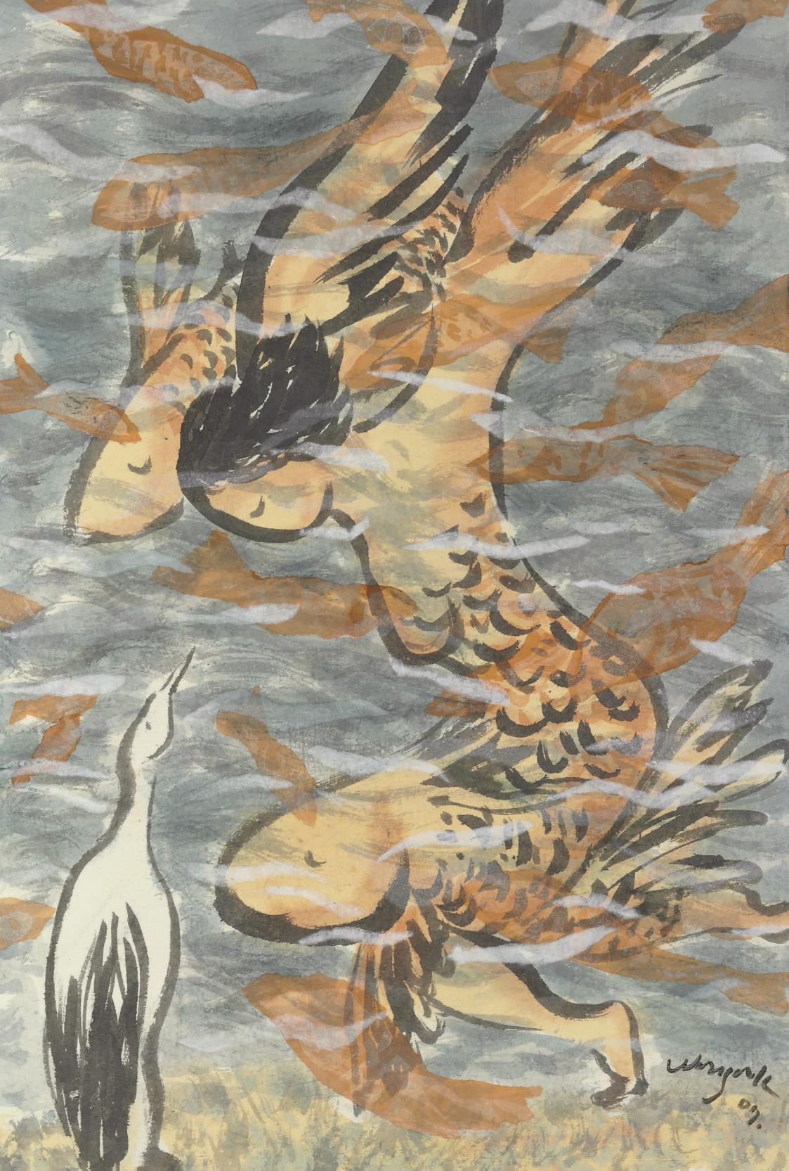 Wonsook Kim - Blue Heron I, 2007