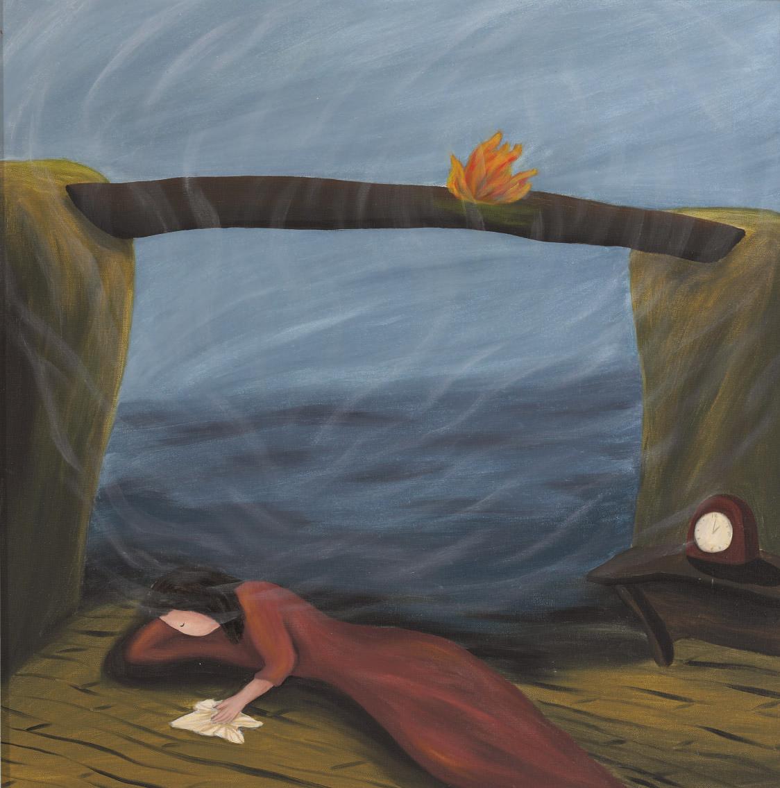 Wonsook Kim - Dream of a burning bridge, 1989