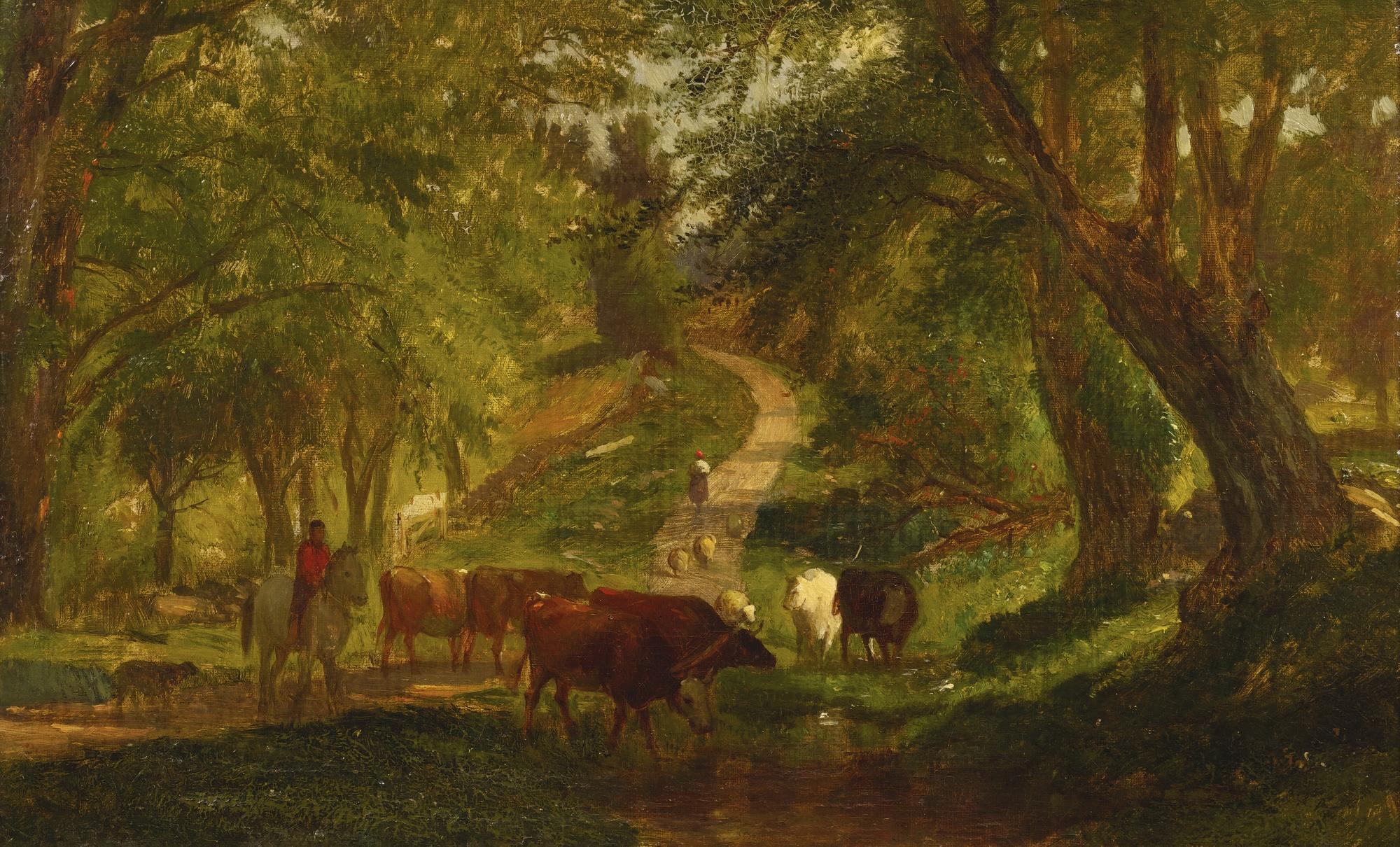 Worthington Whittredge - Landscape (Probably Near Millburn, New Jersey)