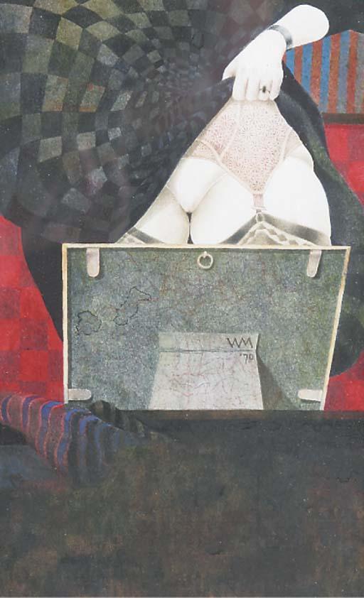 Wout Müller - Woman Lifting Her Skirt