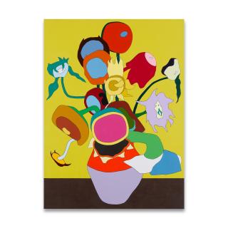 Wouter Van Riessen - 15 Sunflowers In Vase X, 2014