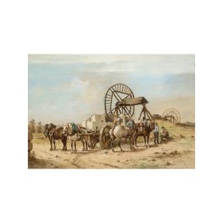 Wouterus Verschuur Jr. - Horses At Work In A Quarry 