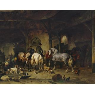 Wouterus Verschuur - Dutch Preparing For The Hunt