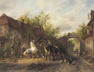 Wouterus Verschuur - Visit to the Blacksmith