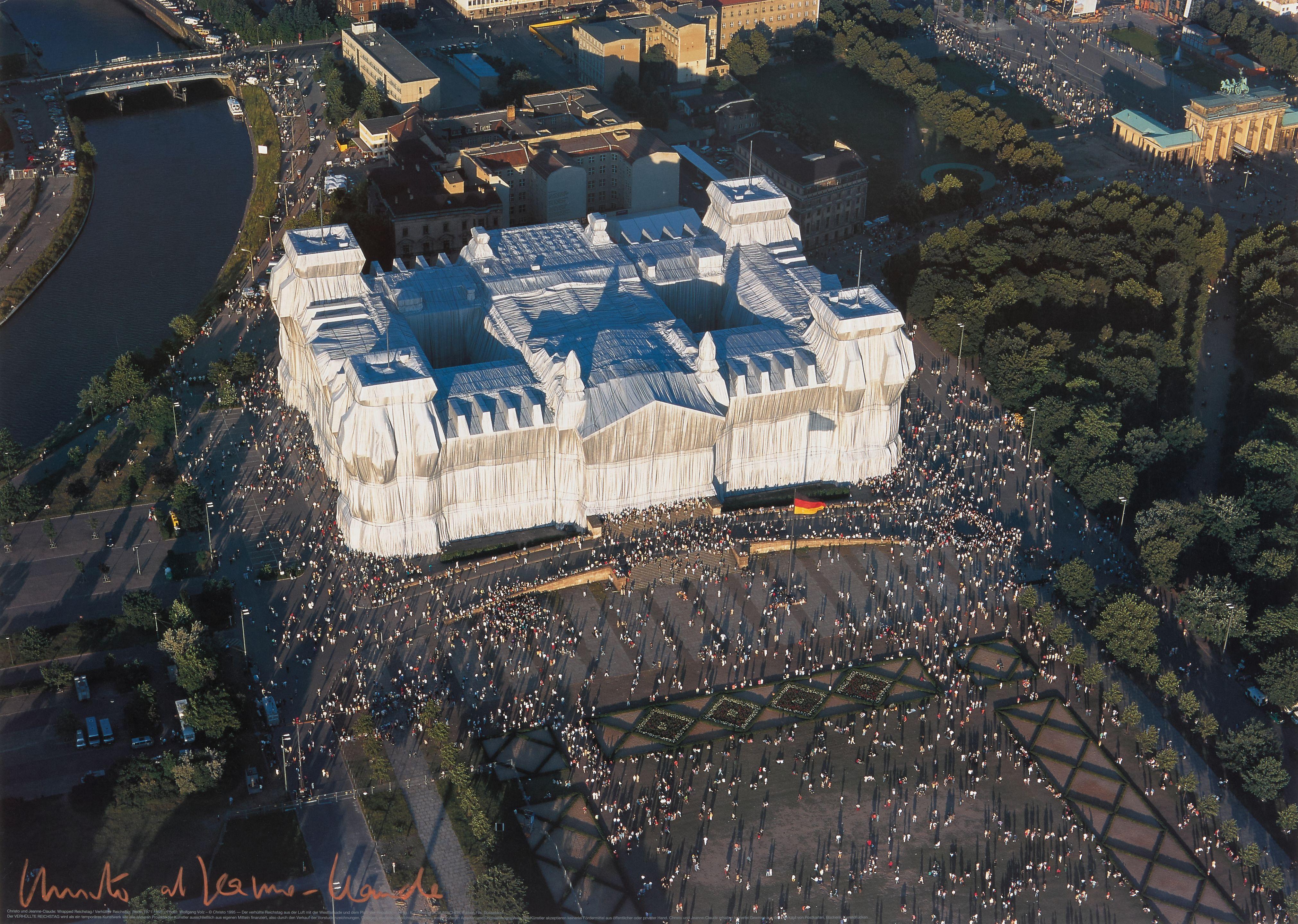 Wrapped Reichstag, Berlin, 1971-1995