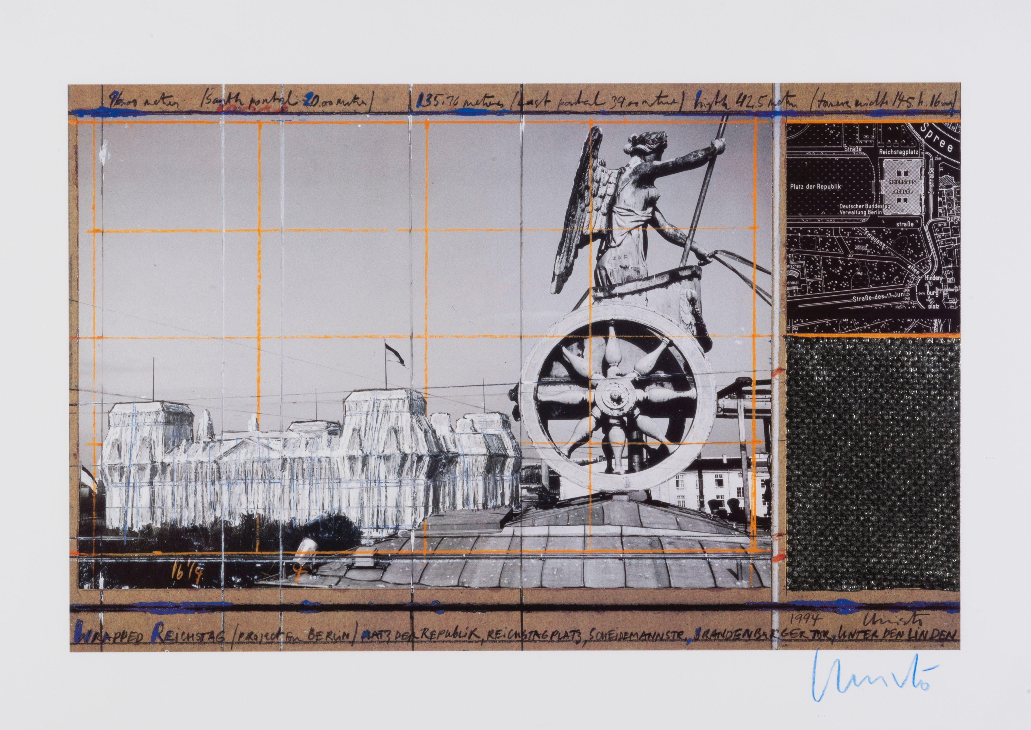 Wrapped Reichstag(Project for West Berlin Der Deutsche Reichstag), 1994