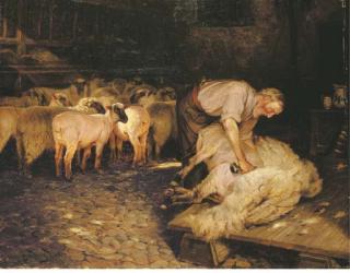 Wright Barker, R.B.A. - The Shearer
