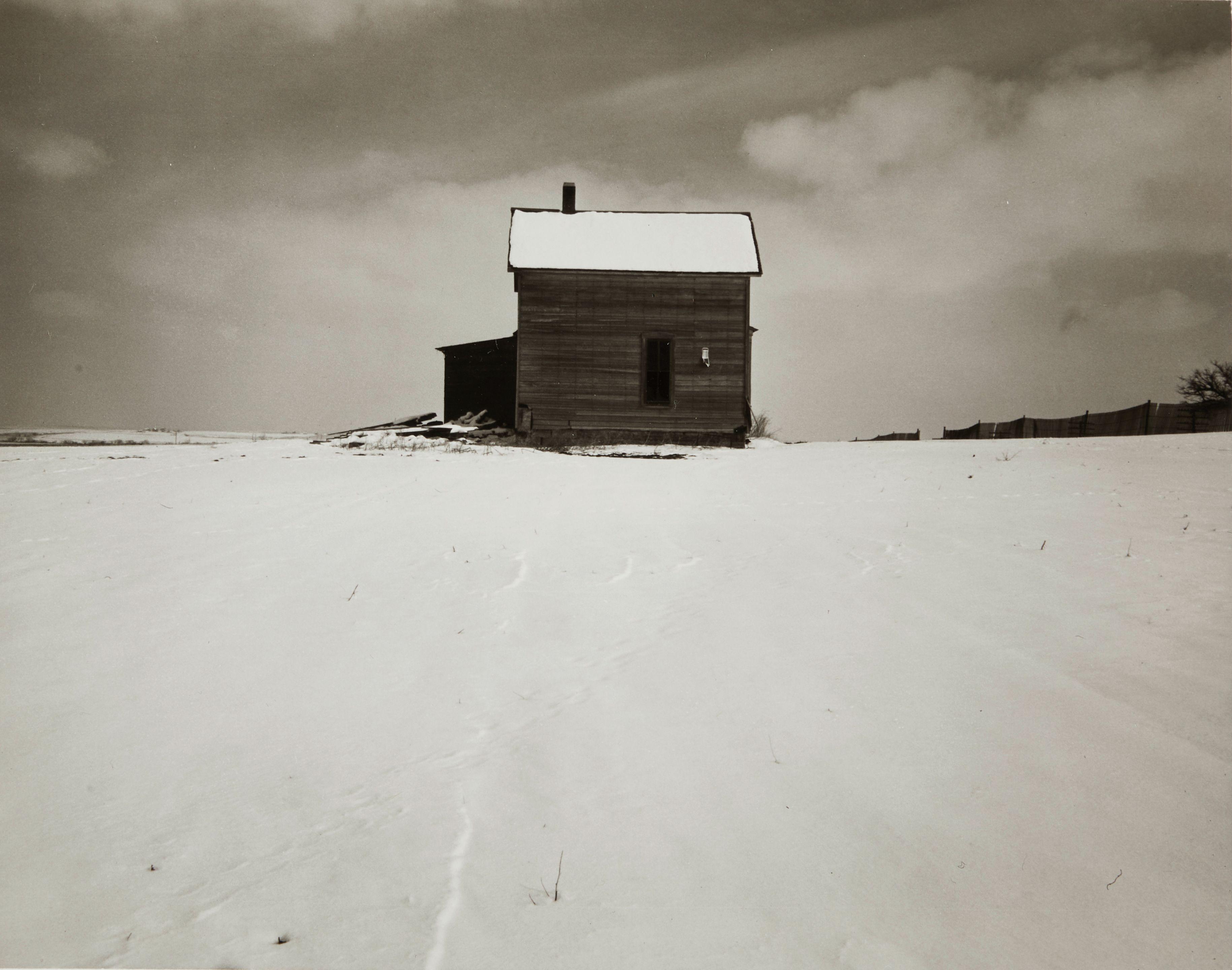 Wright Morris - Farmhouse in Winter near Lincoln, Nebraska