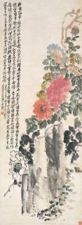 Wu Changshuo - Peonies, 1911