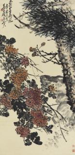 Wu Changshuo - Pine And Chrysanthemums