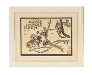 Wu Changshuo - Plum Blossom after Zhang Menggao (?-1860), 1916