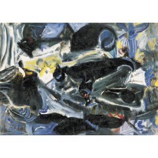 Wu Dayu - A Cat On The Balcony