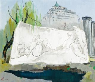 Wu Guanzhong - A Monument in the Street Corner