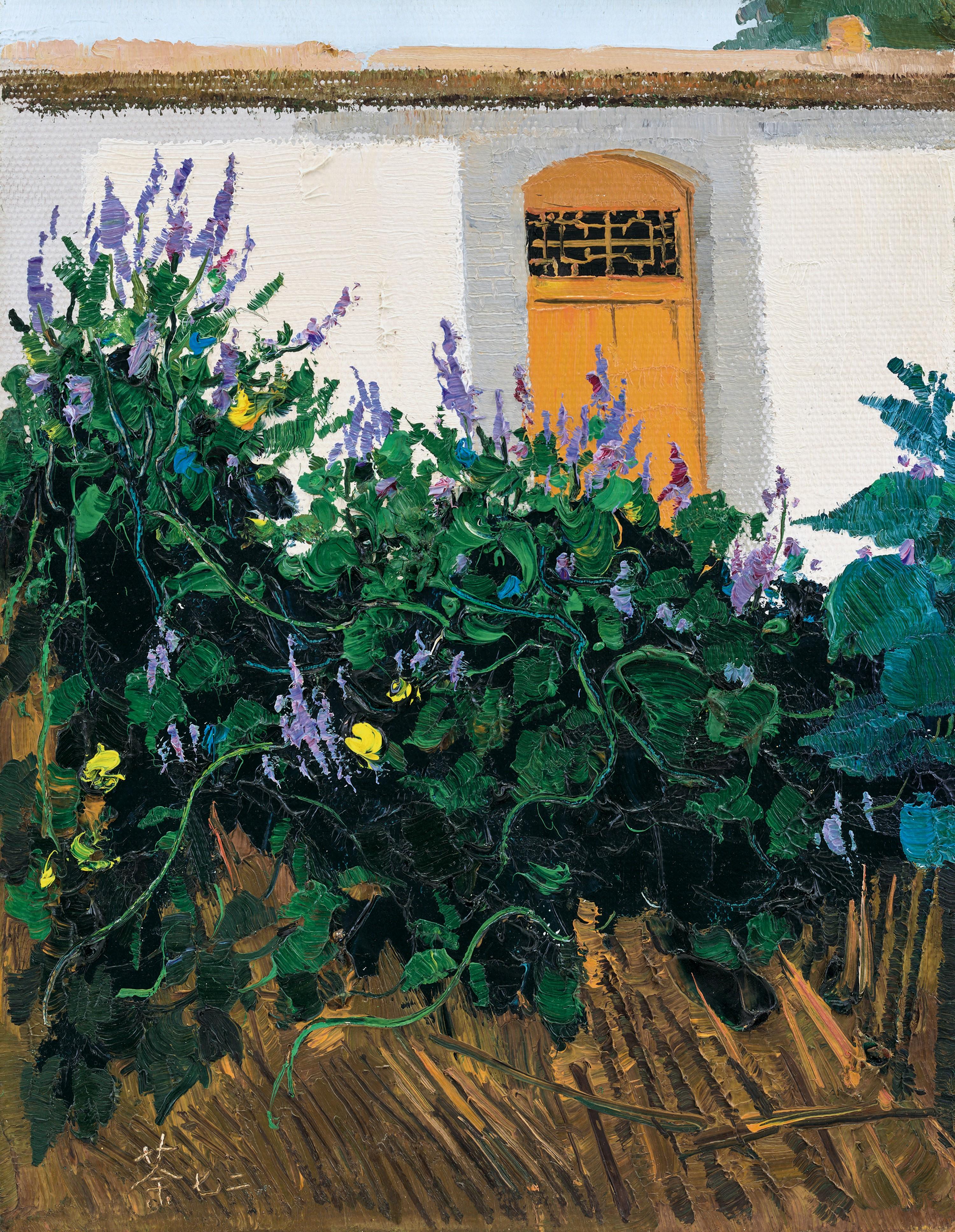 Wu Guanzhong - A New House(Painted in 1972)