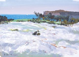 Wu Guanzhong - A Seaside Scene