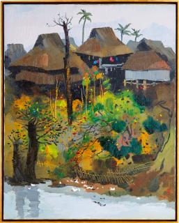 Wu Guanzhong - A Village Of Xishuangbanna