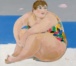 Wu Guanzhong - Ah Fu, A Foreigner(Painted In 1994)