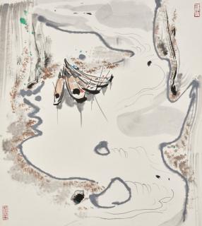 Wu Guanzhong - Boats