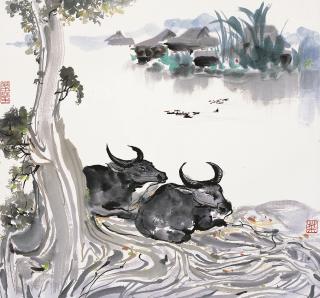 Wu Guanzhong - Bull