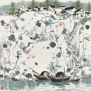Wu Guanzhong - By the Wu River