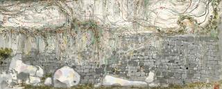 Wu Guanzhong - Climbing Vines On Wall