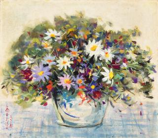 Wu Guanzhong - Flowers