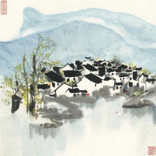 Wu Guanzhong - Jiangnan River Town