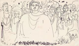 Wu Guanzhong - Longmen Grotto