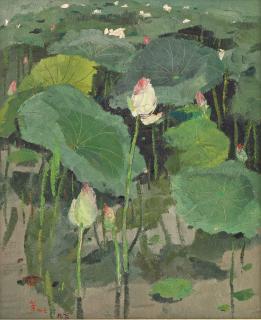 Wu Guanzhong - Lotus Flowers