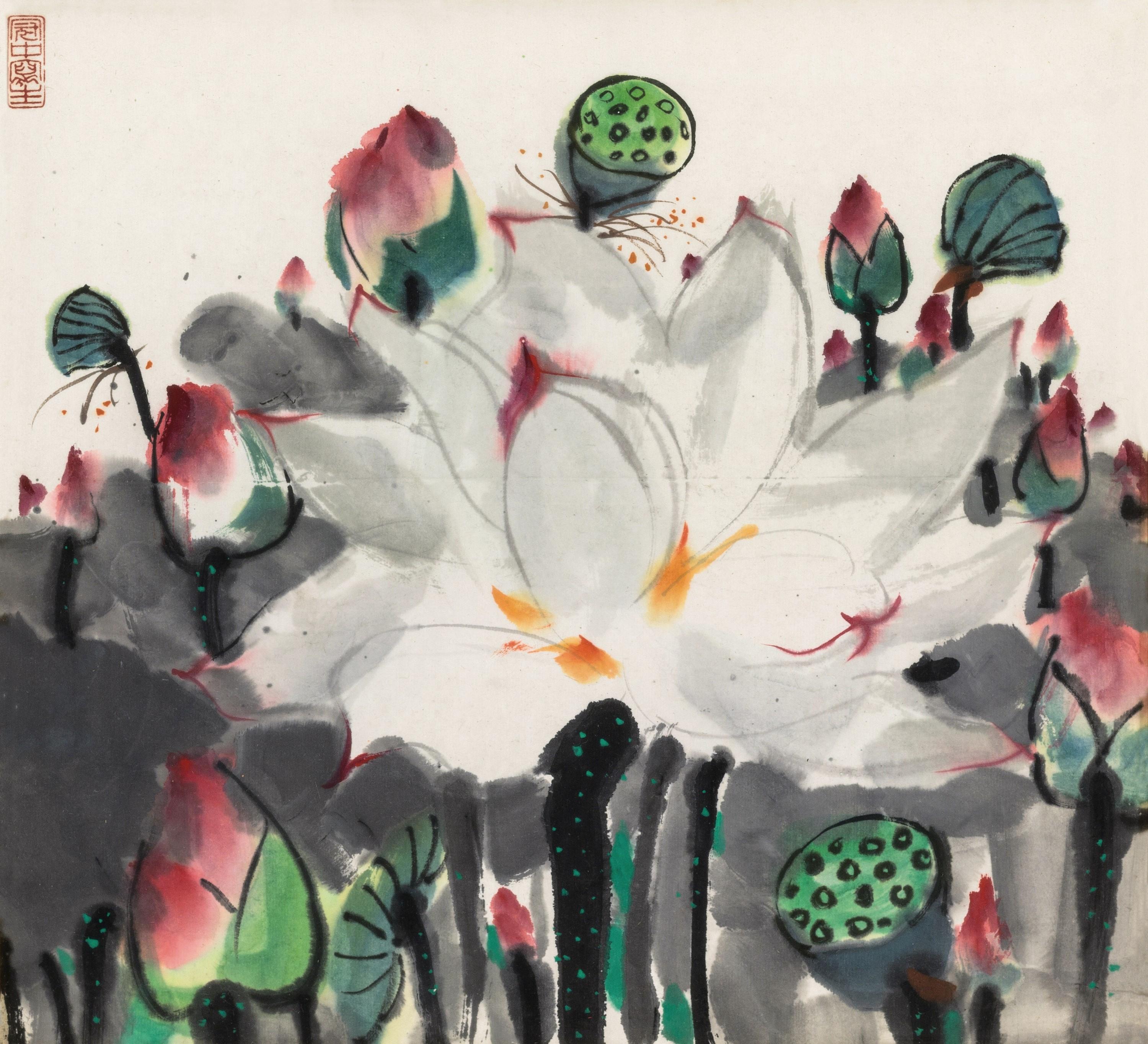 Wu Guanzhong - Lotus