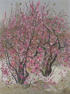 Wu Guanzhong - Peach Blossoms