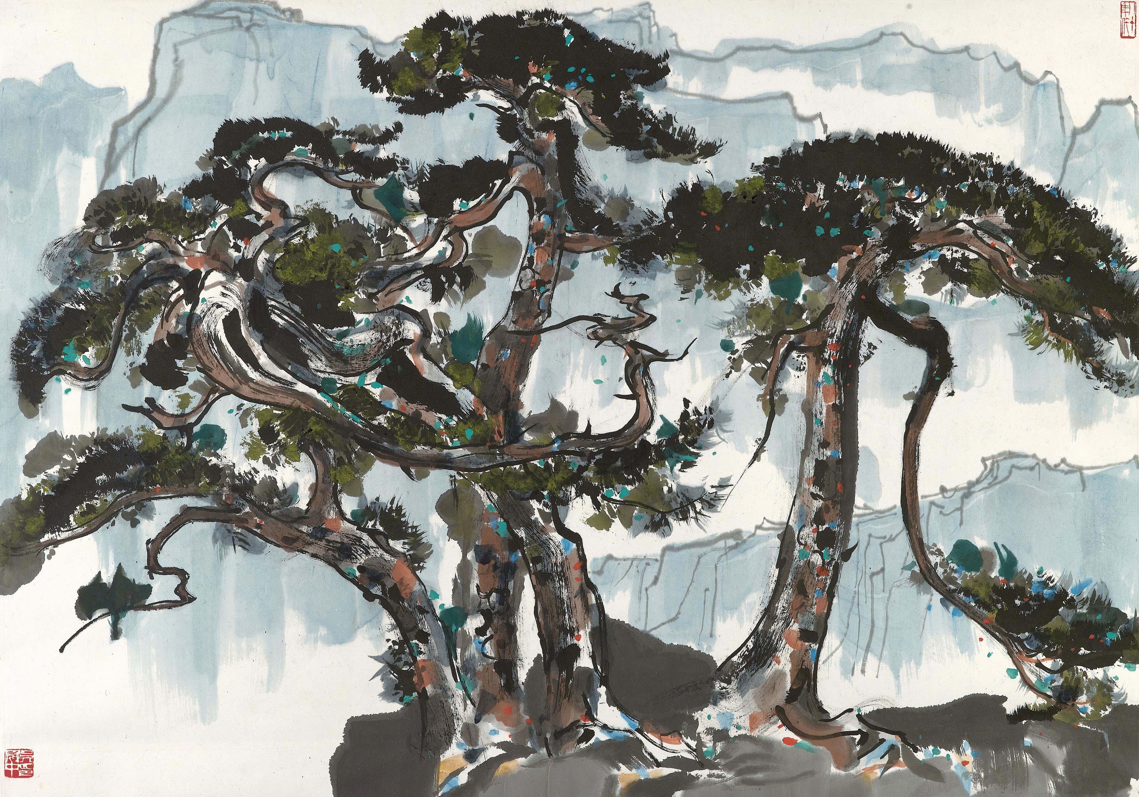 Wu Guanzhong - Pine
