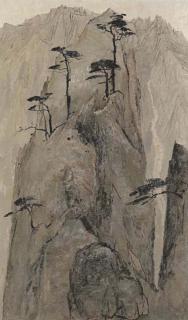 Wu Guanzhong - Pines & Mountain Huang