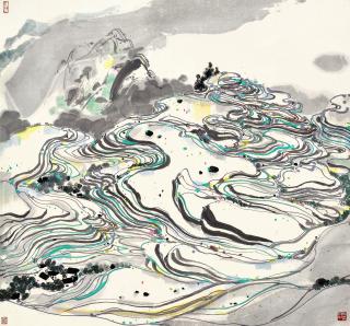 Wu Guanzhong - Rice Paddies