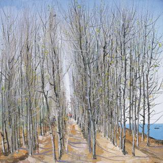 Wu Guanzhong - Saplings by the Sea